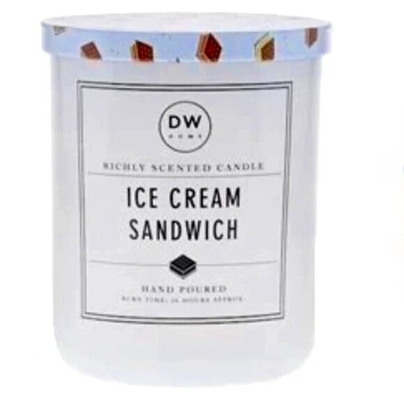 NEW DW Home 15.1oz Ice Cream Sandwich 2 Wick Candle NWT Large Hand Poured - Picture 1 of 5